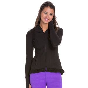 Vimmia Black Lace Ruffle Jacket (NWT)